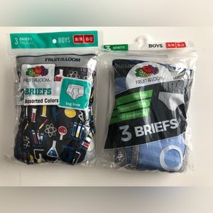 Fruit of the Loom boys briefs.  Size 10/12. New in package.  Tag free